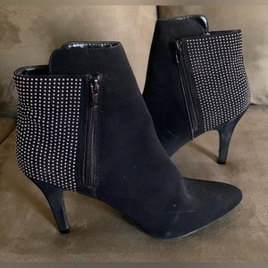 Studded Faux Suede Booties
